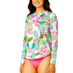 🔥 NWT Hurley Long Sleeve Rash Guard | SPF Sun Protection | Vacation Ready!